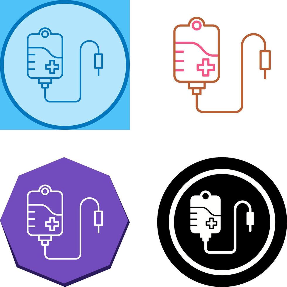 Blood Bag Icon Design vector
