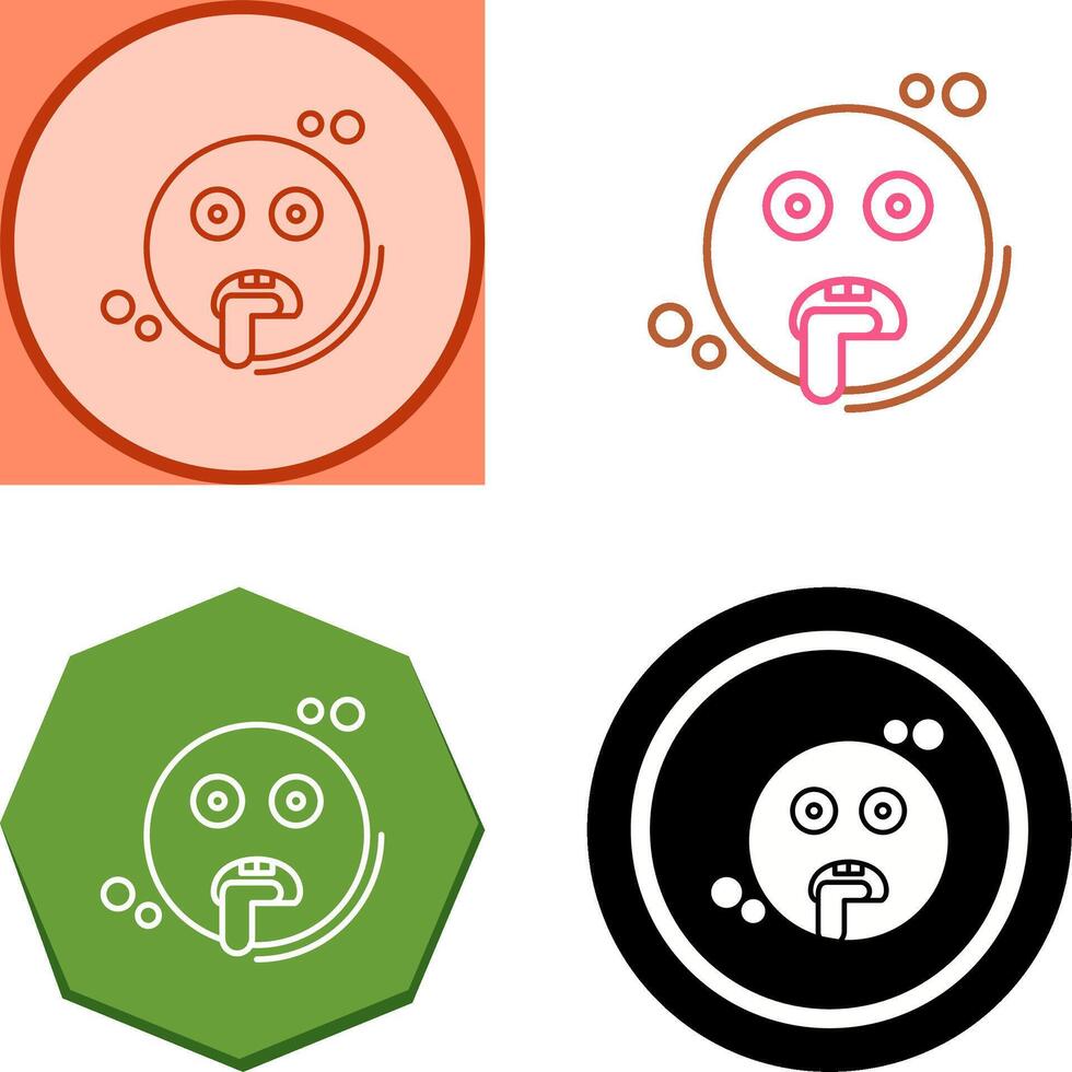 Drooling Icon Design vector