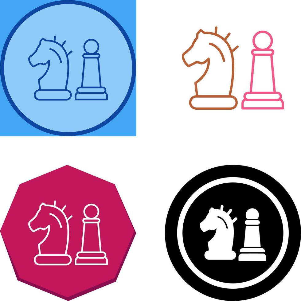 Chess Piece Icon Design vector
