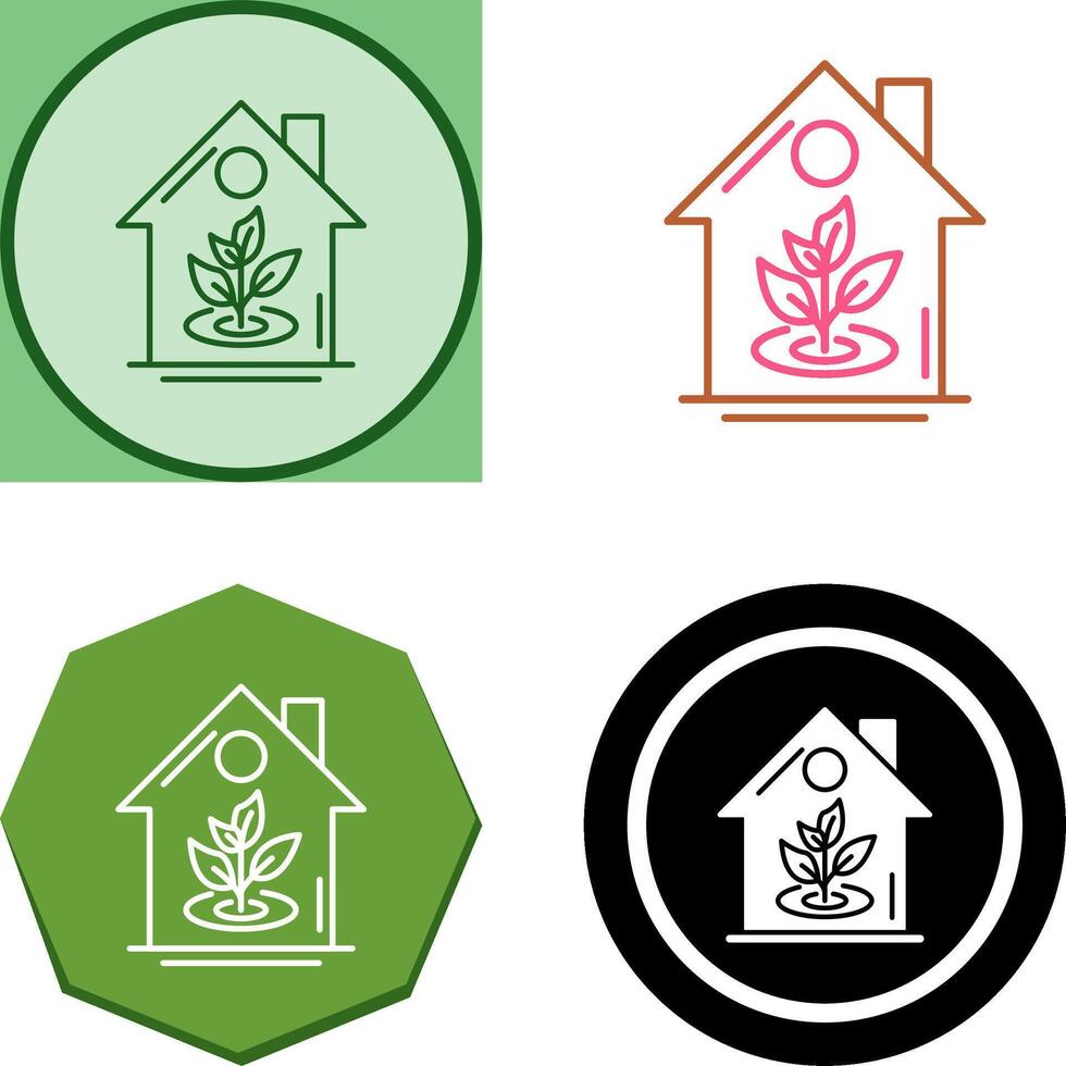 Plant Icon Design vector
