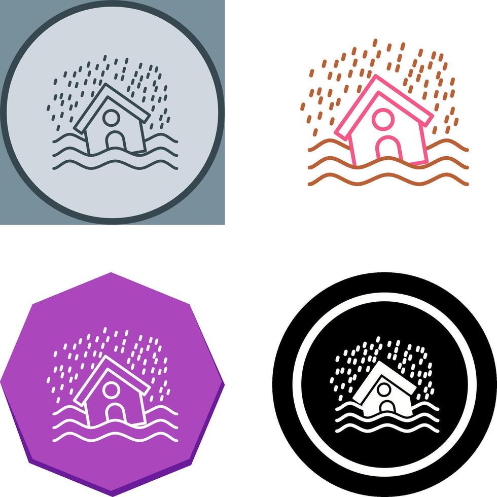 Disaster Icon Design vector