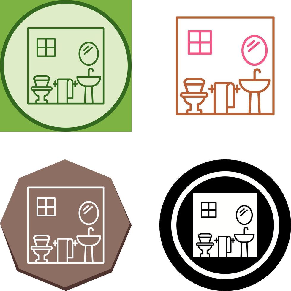Bathroom Icon Design vector