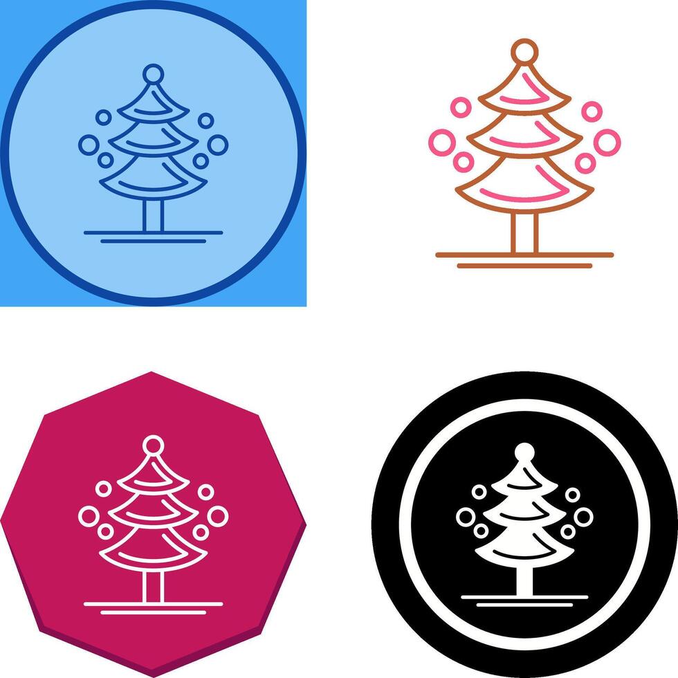 Pine Tree Icon Design vector