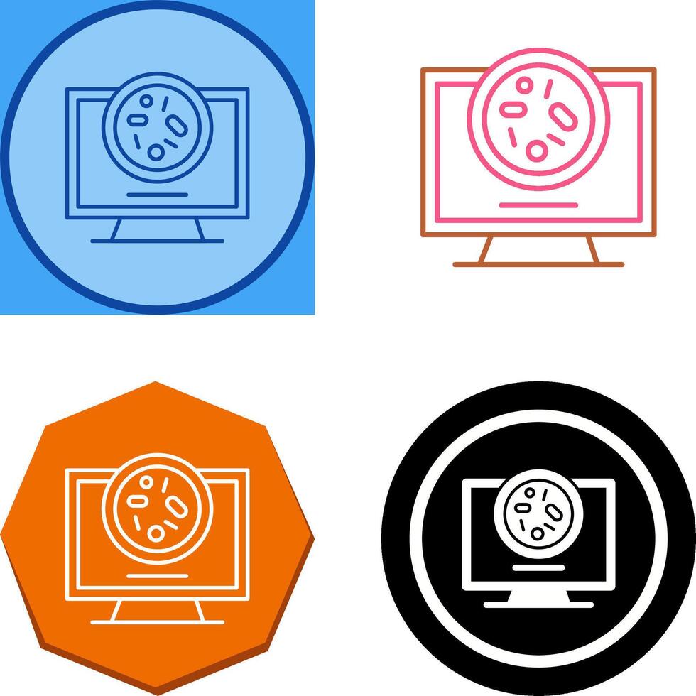 Petri Dish Icon Design vector