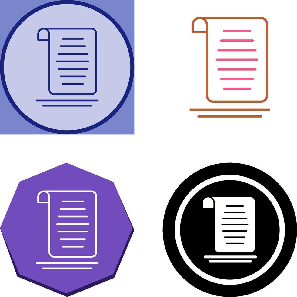 Document Icon Design vector
