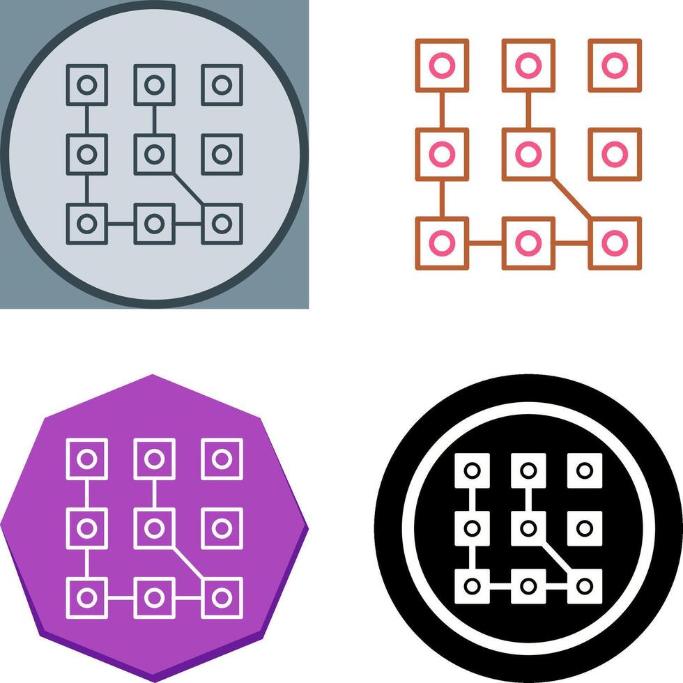 Pattern Icon Design vector