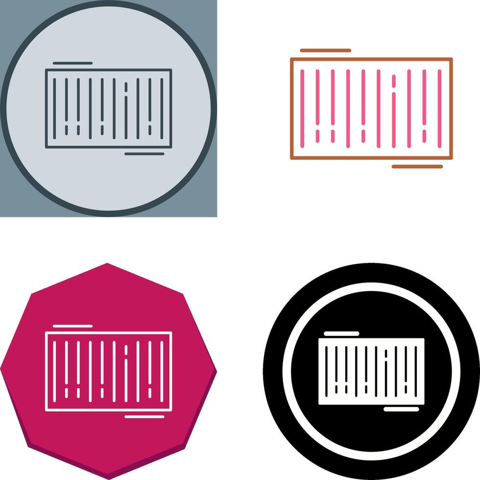 Barcode Icon Design vector