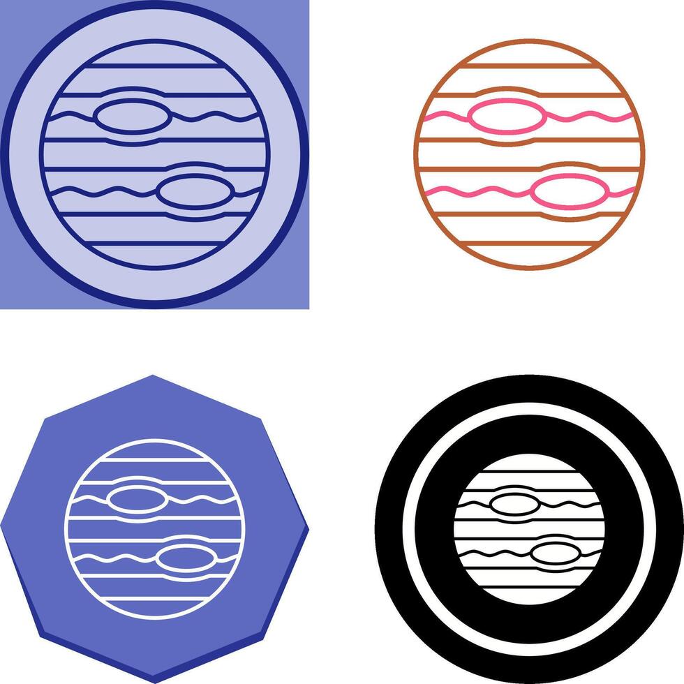 Neptune Icon Design vector