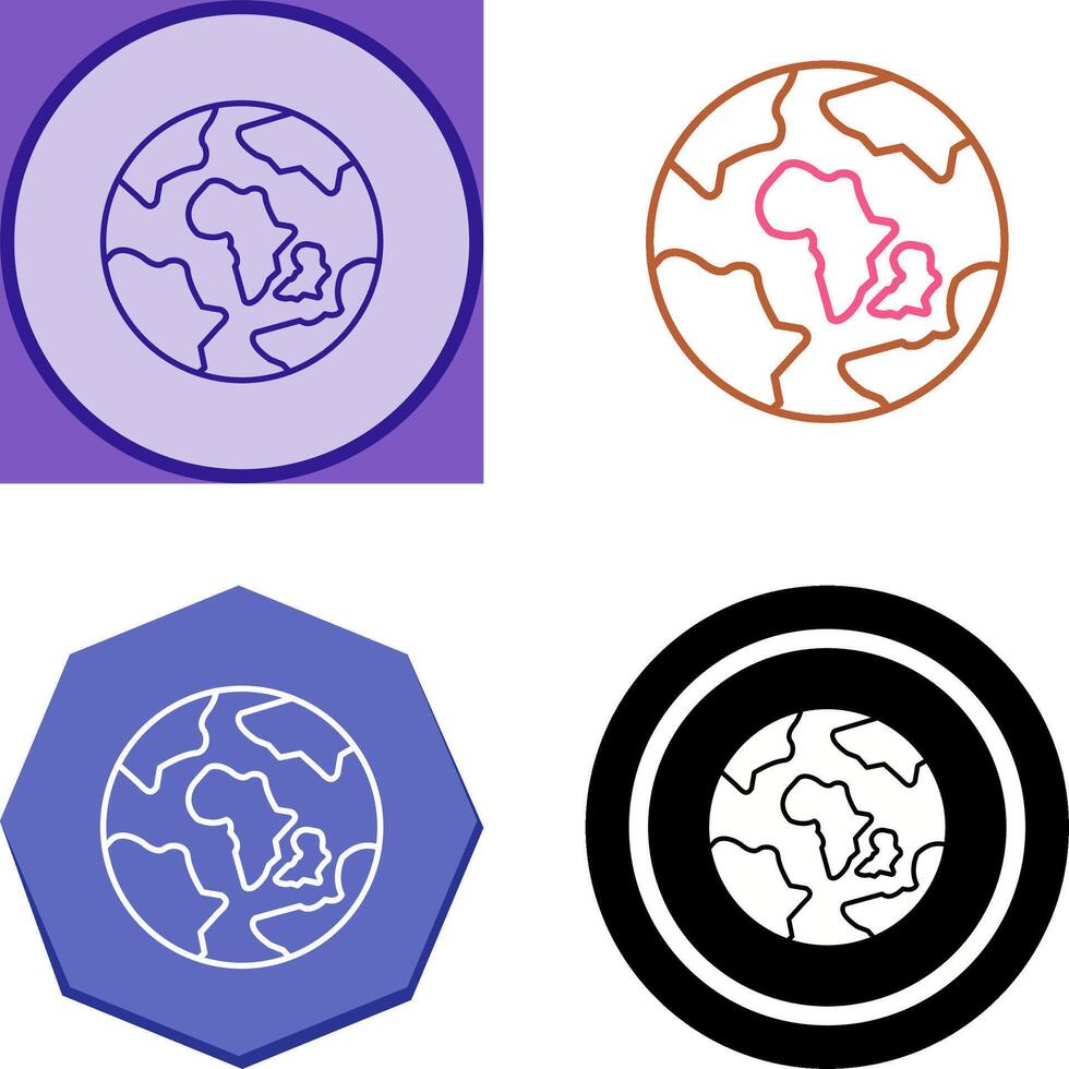 Earth Icon Design vector