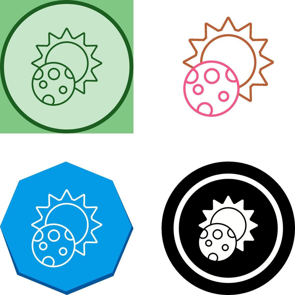 Eclipse Icon Design vector