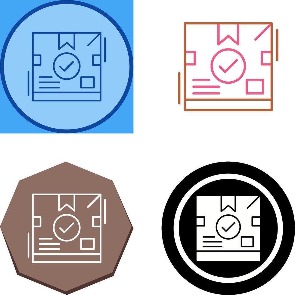 Delivery Box Icon Design vector