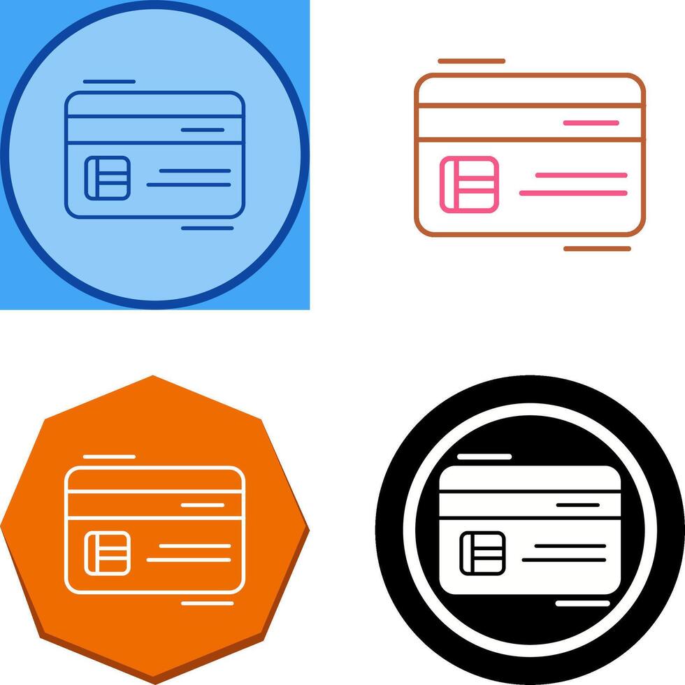 Credit Card Icon Design vector