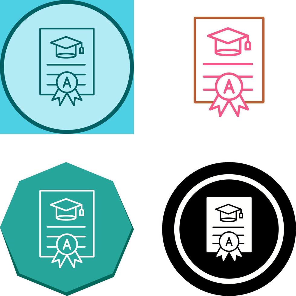 Report Card Icon Design vector