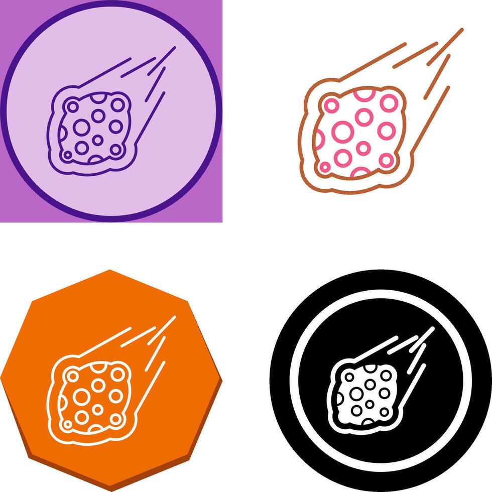 Meteorite Icon Design vector