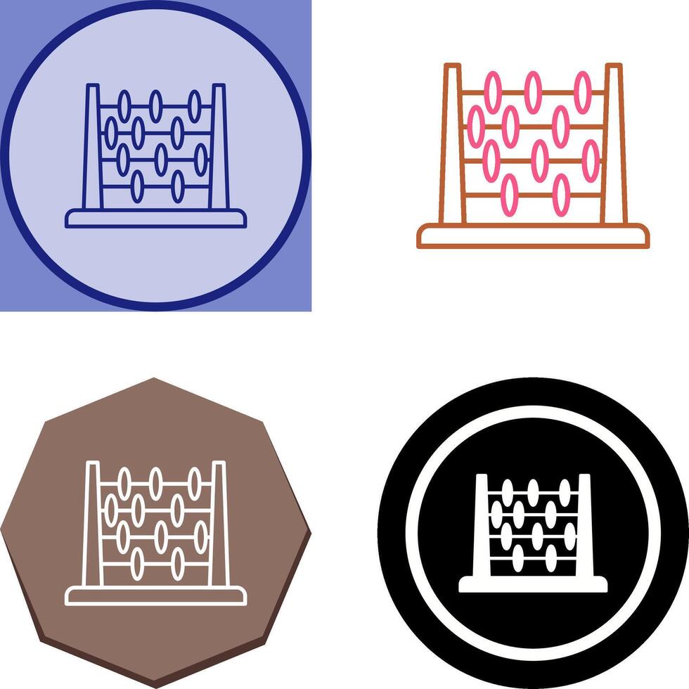 Abacus Icon Design vector