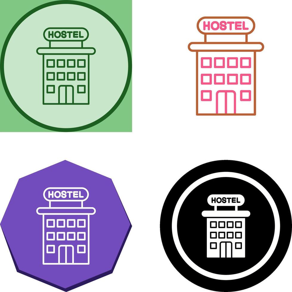 Hostel Icon Design vector