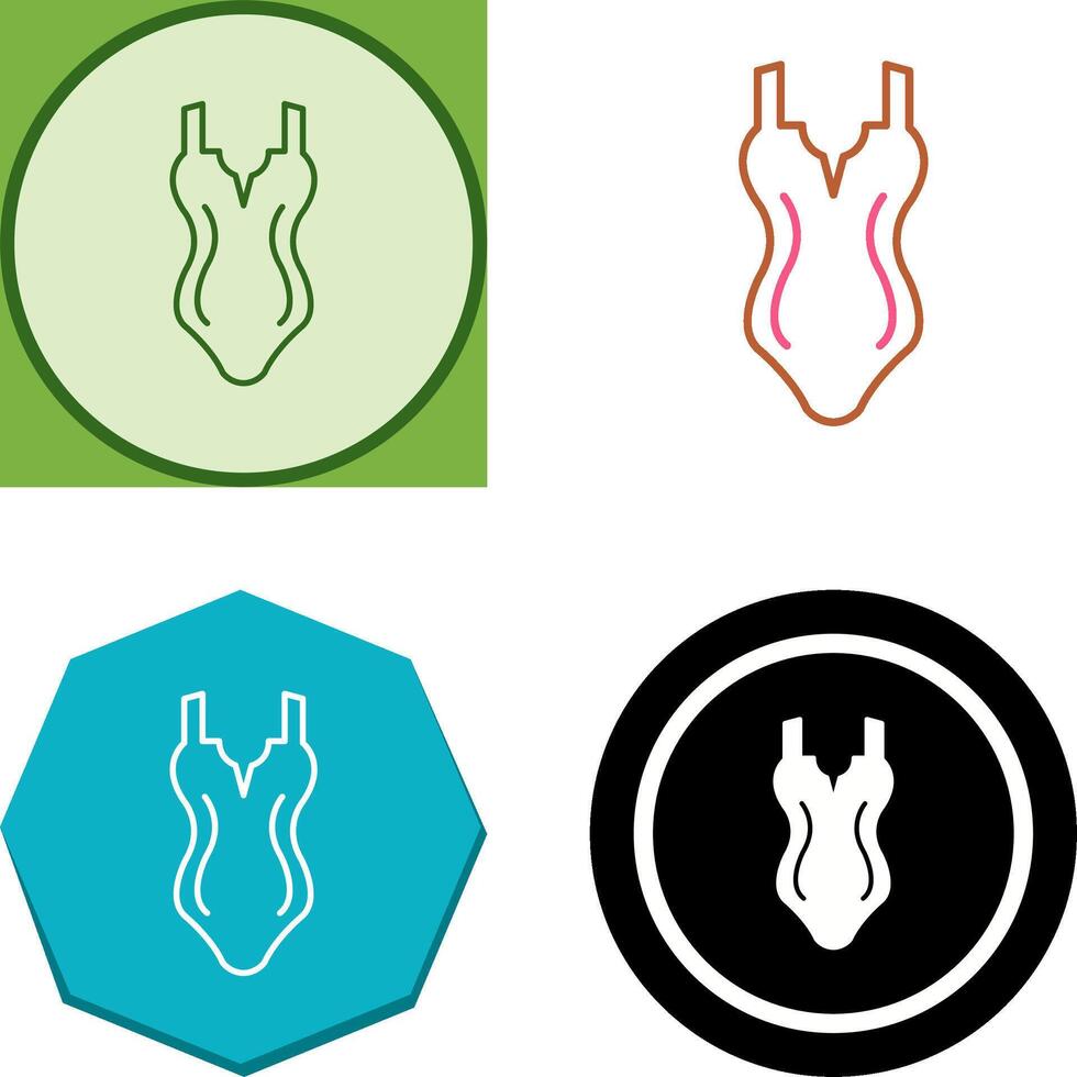 Swim Suit Icon Design vector