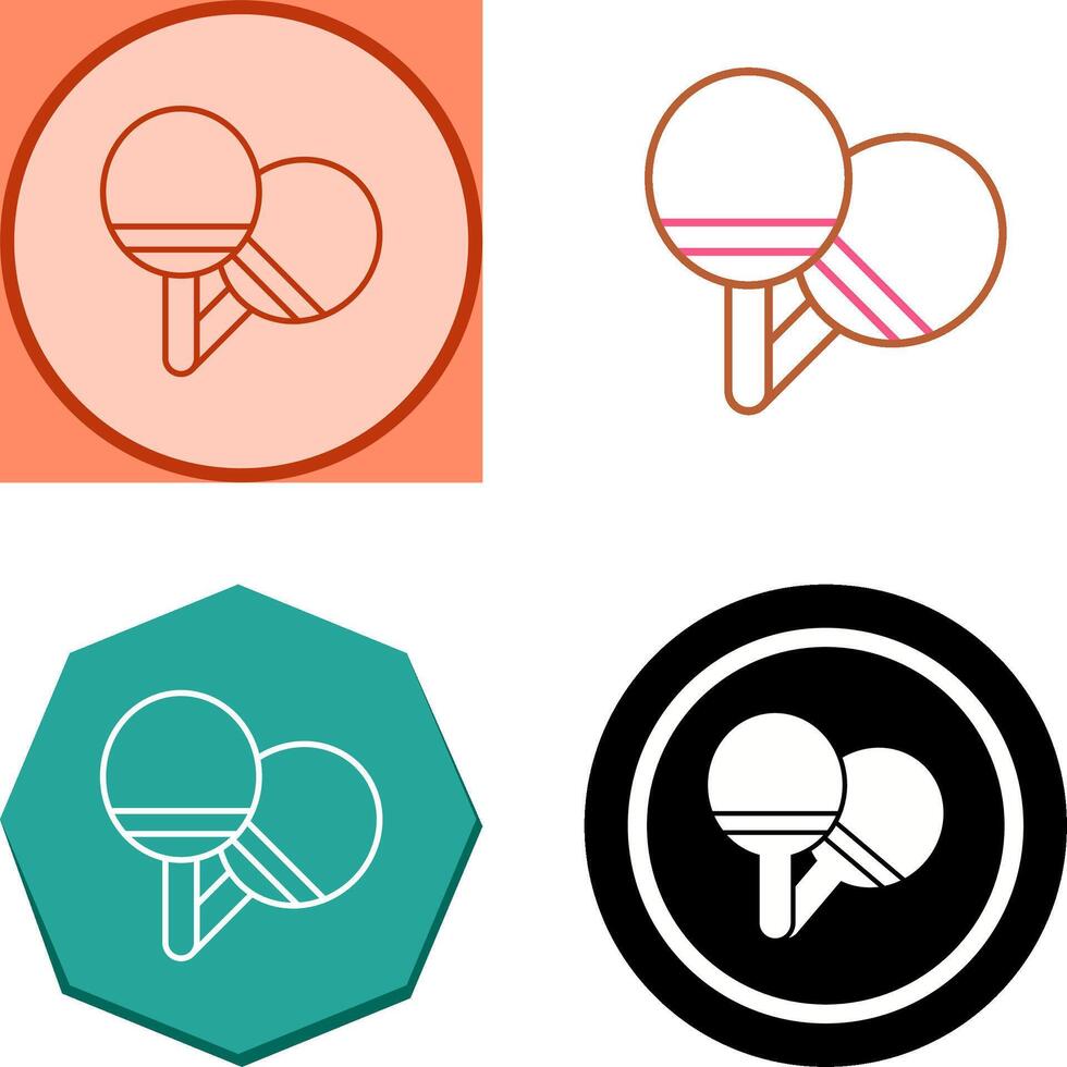 Ping Pong Icon Design vector