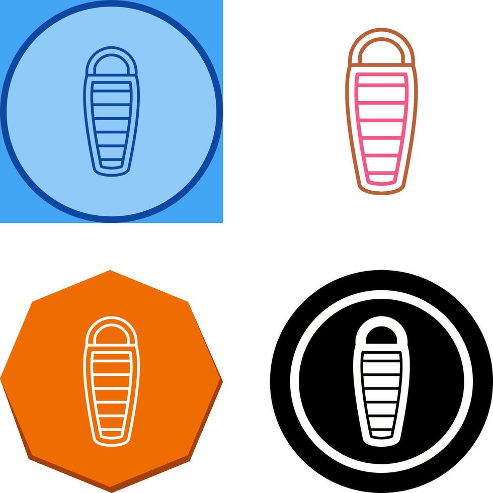 Sleeping Bag Icon Design vector
