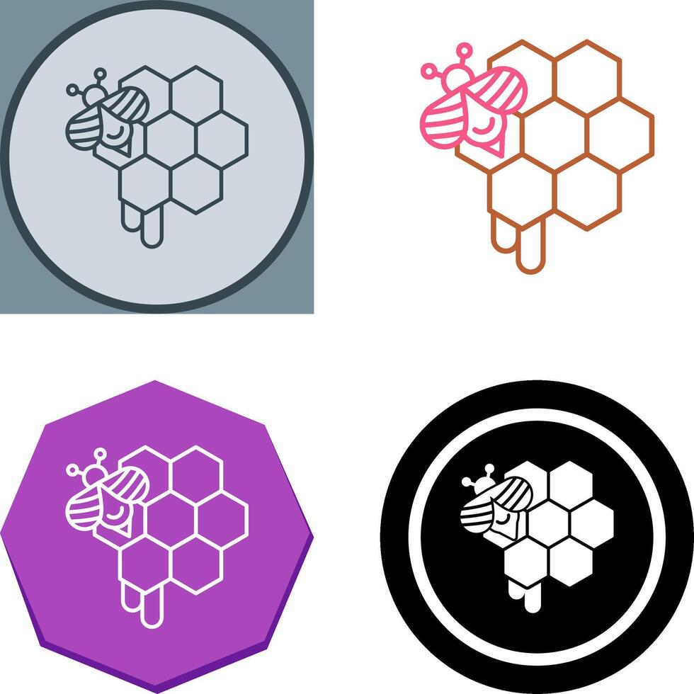 Honeycomb Icon Design vector