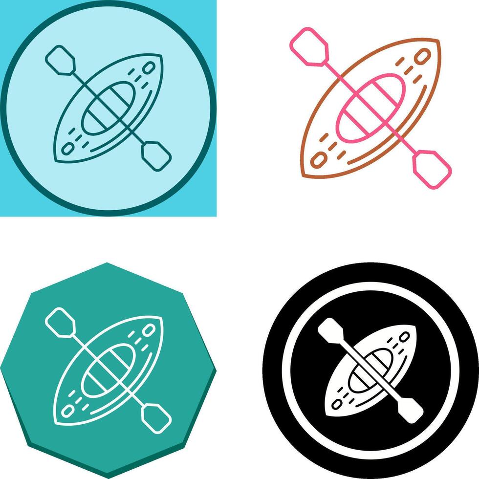Kayak Icon Design vector
