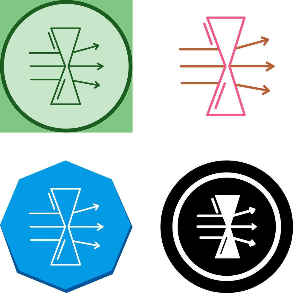 Dispersion Icon Design vector