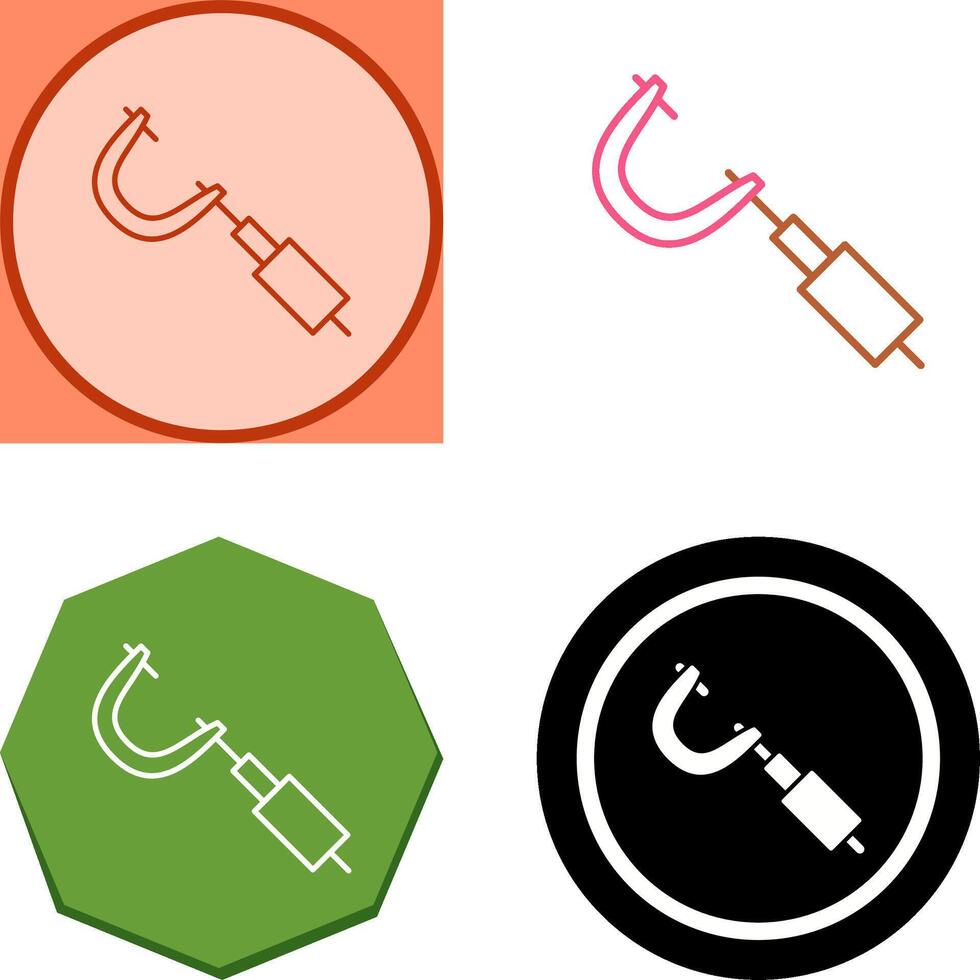 Micrometer Icon Design vector