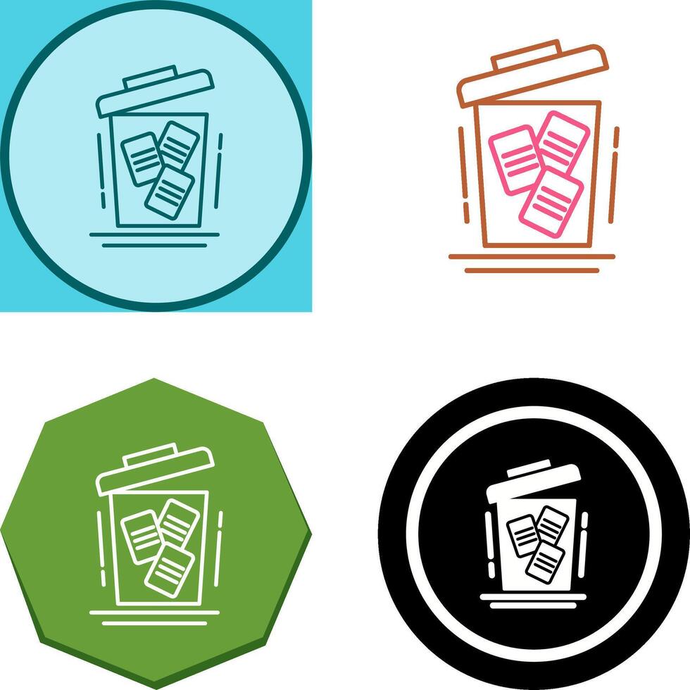 Delete Icon Design vector