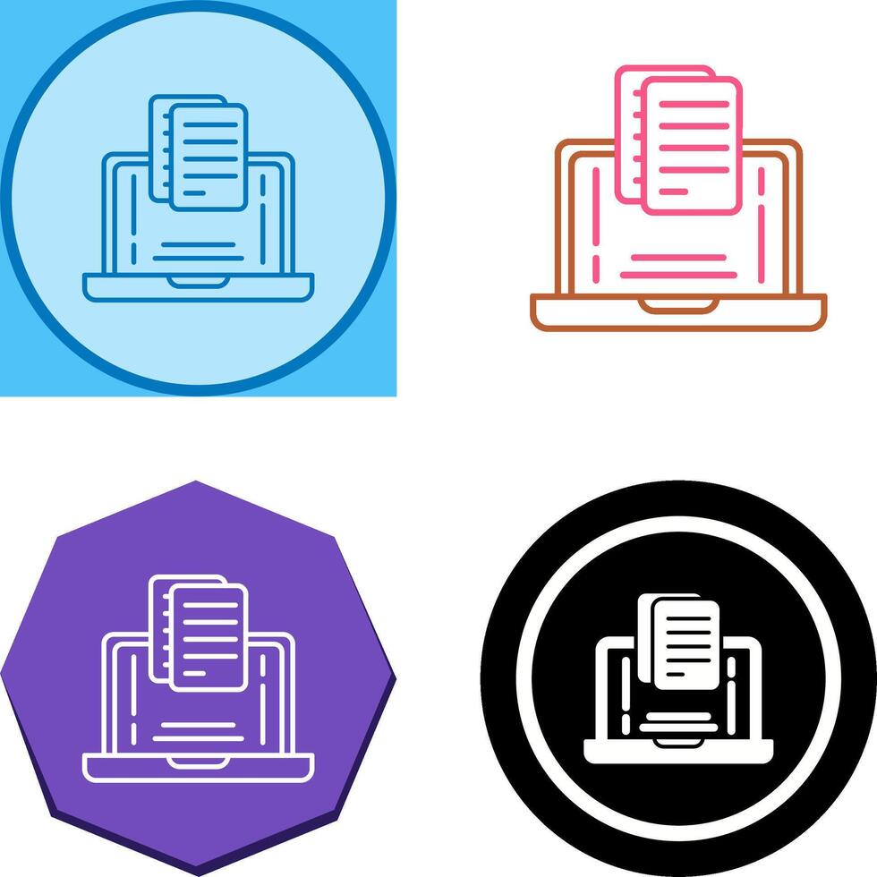 Document Icon Design vector
