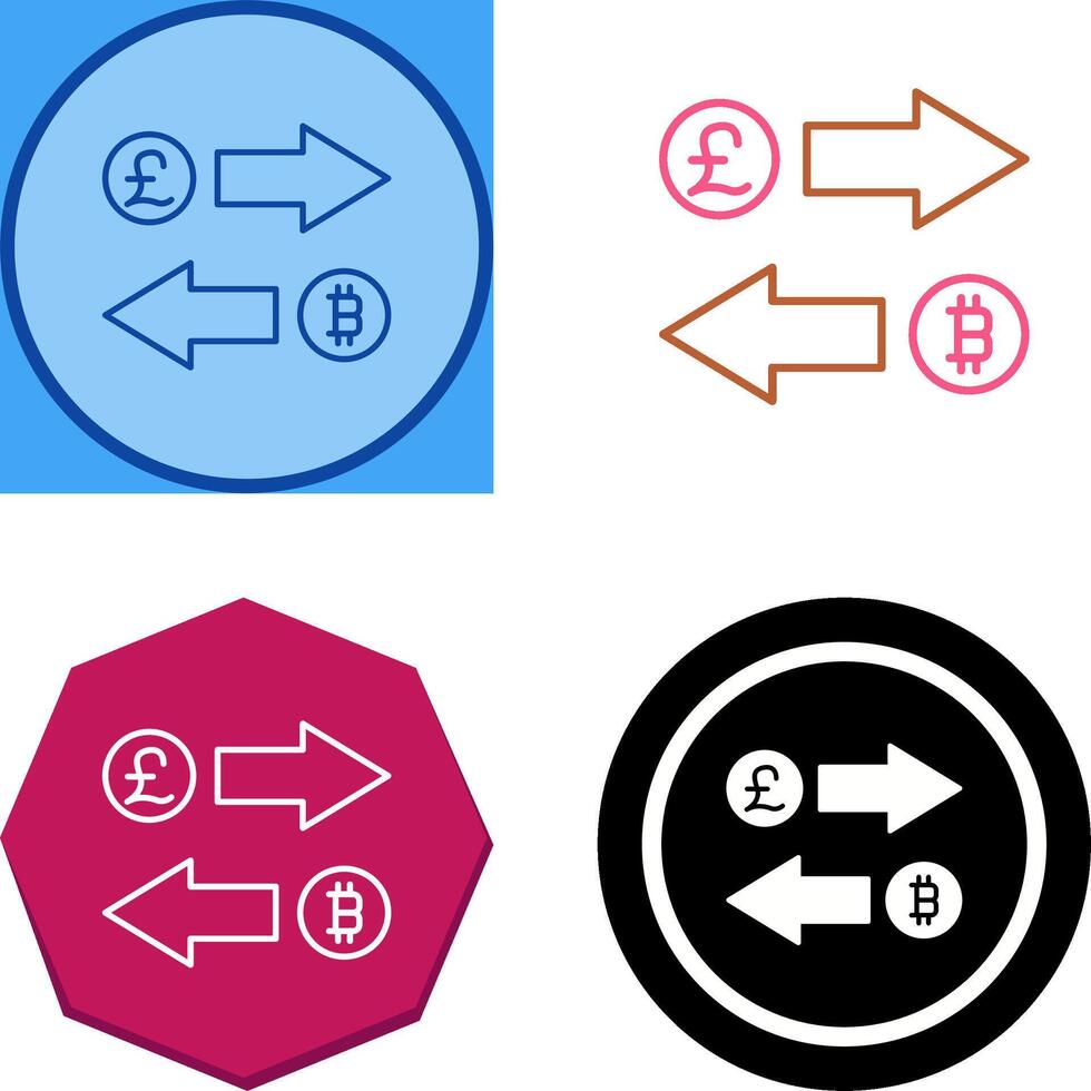 Exchange Icon Design vector