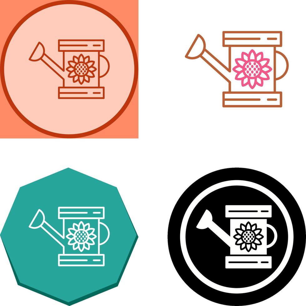 Watering Can Icon Design vector