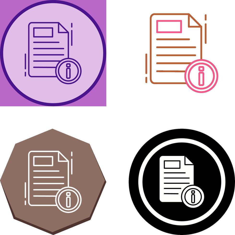 Document Icon Design vector