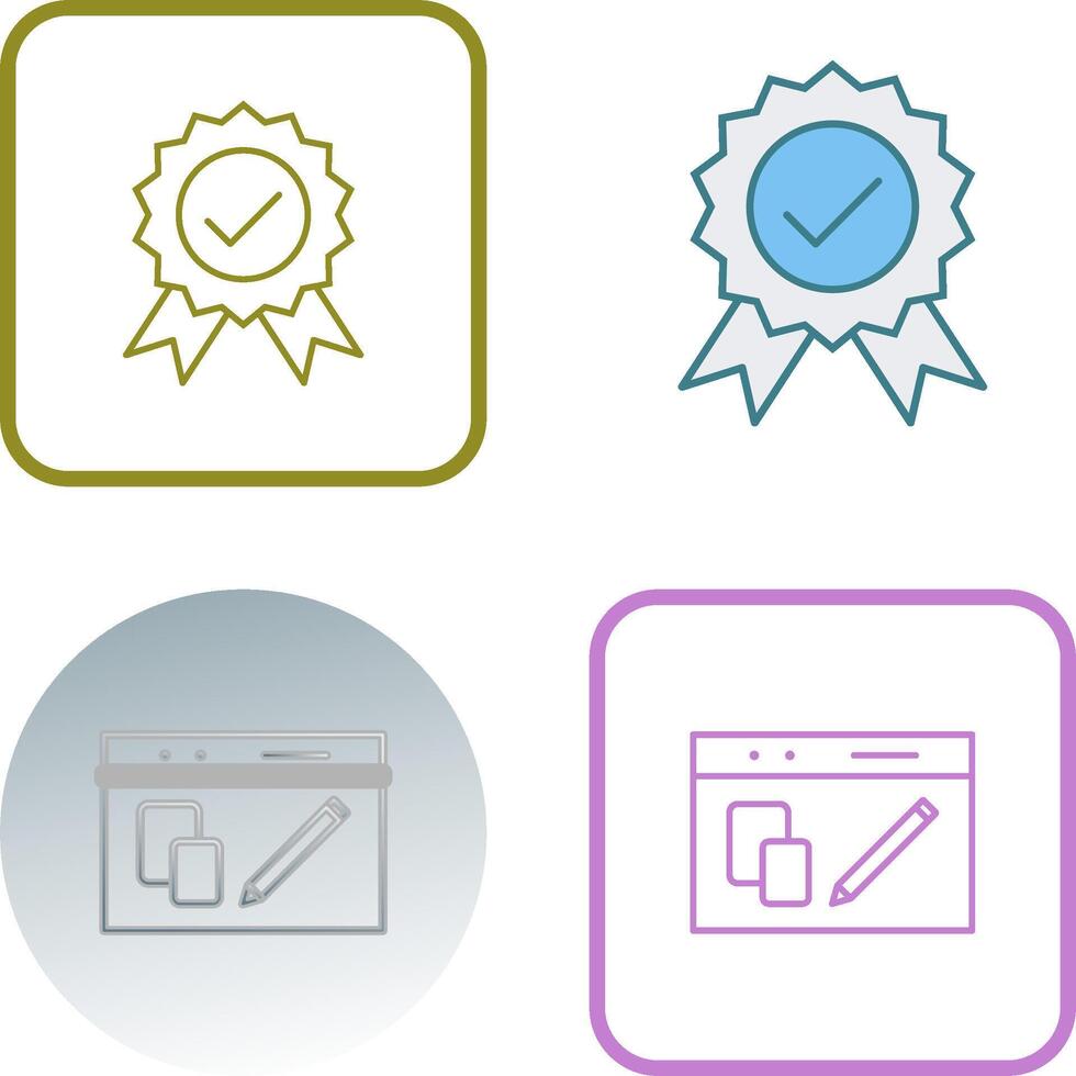 Unique Reputation Management Icon Design vector