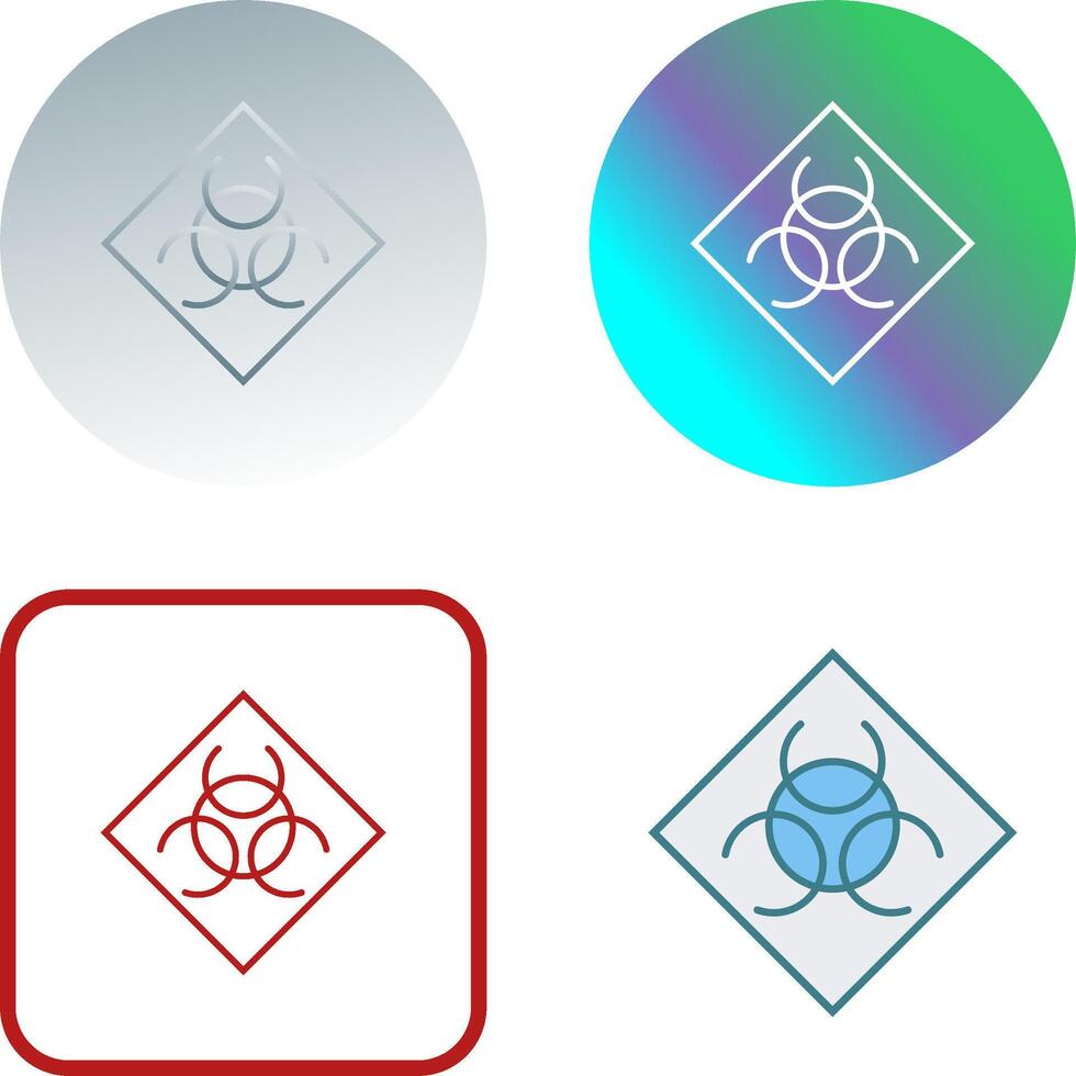 Biological Hazard Icon Design vector