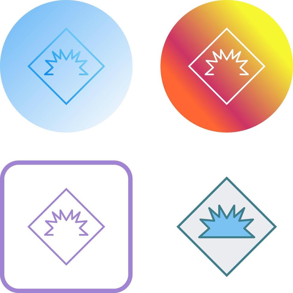 Danger of Welding Flash Icon Design vector