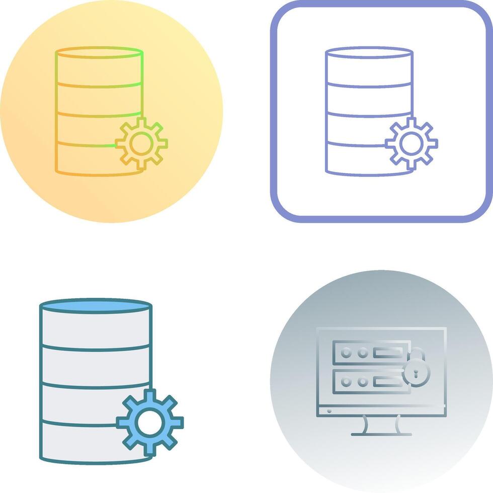 Unique Link Optimization Icon Design vector