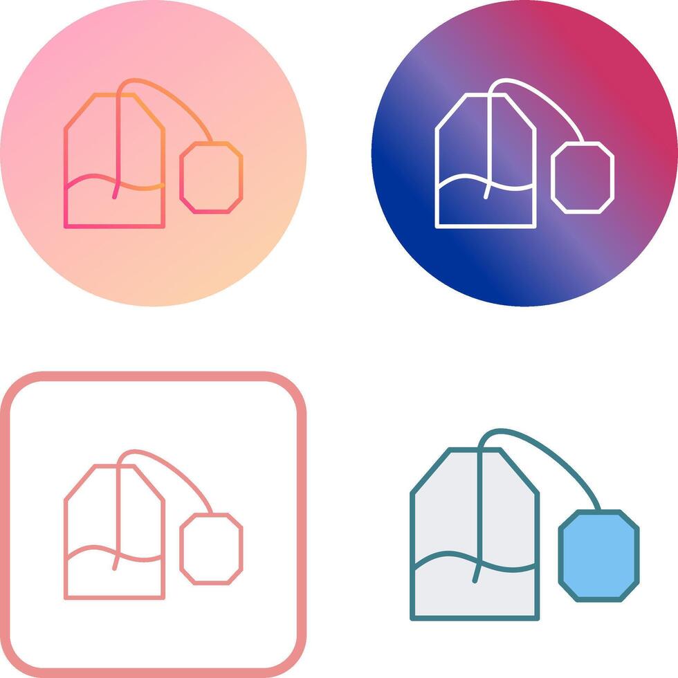 Tea Bag Icon Design vector