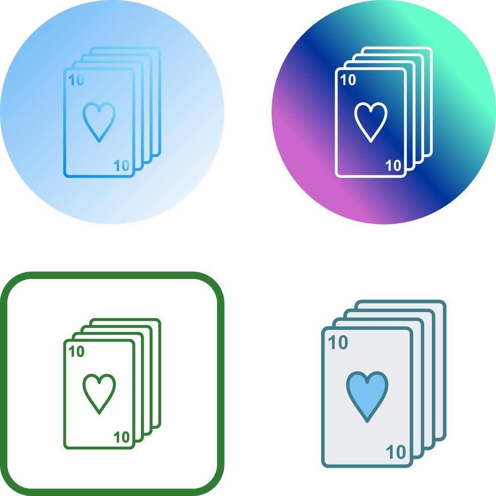 Deck of Cards Icon Design vector