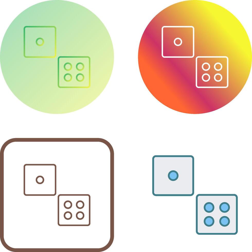 Dice Icon Design vector