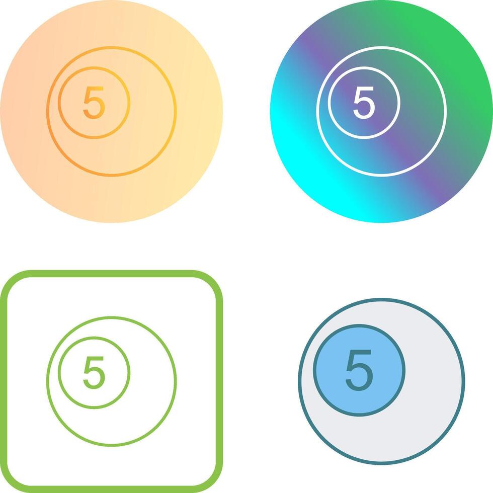 Pool Balls Icon Design vector