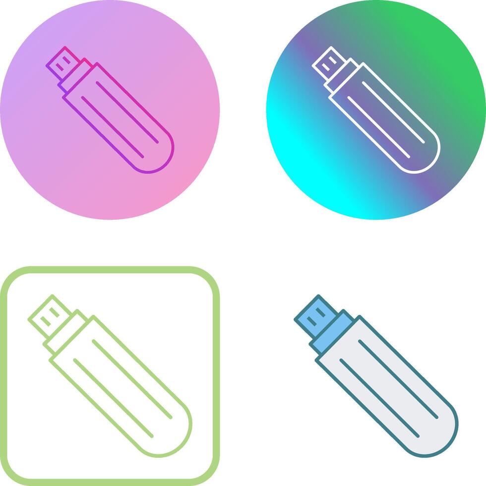 Unique USB Drive Icon Design vector