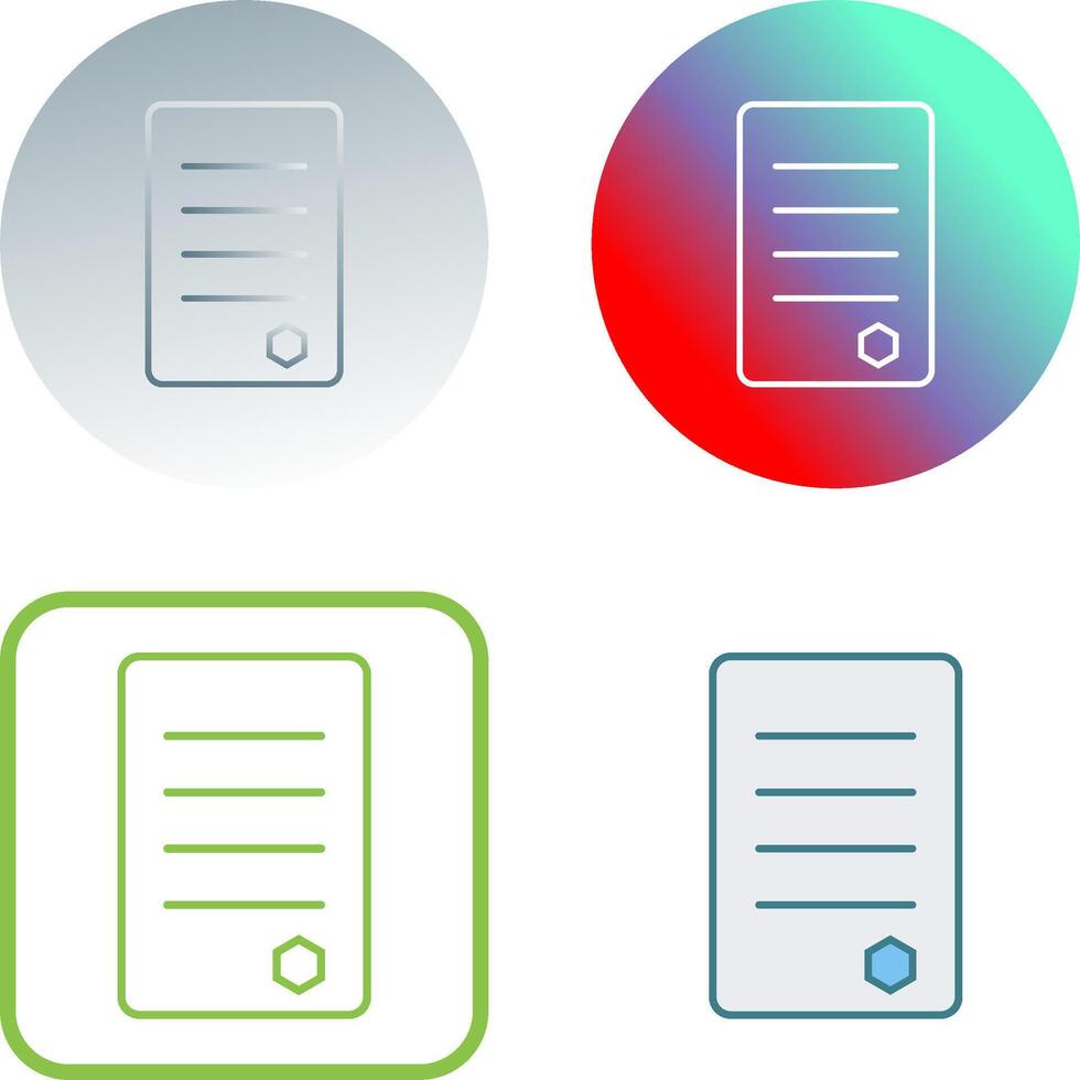 Unique Reports Icon Design vector