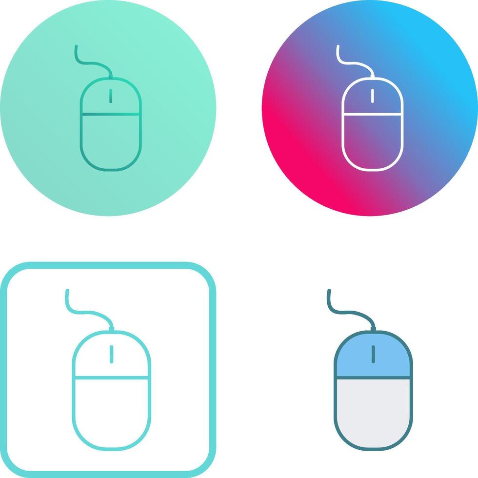 Unique Mouse Icon Design vector