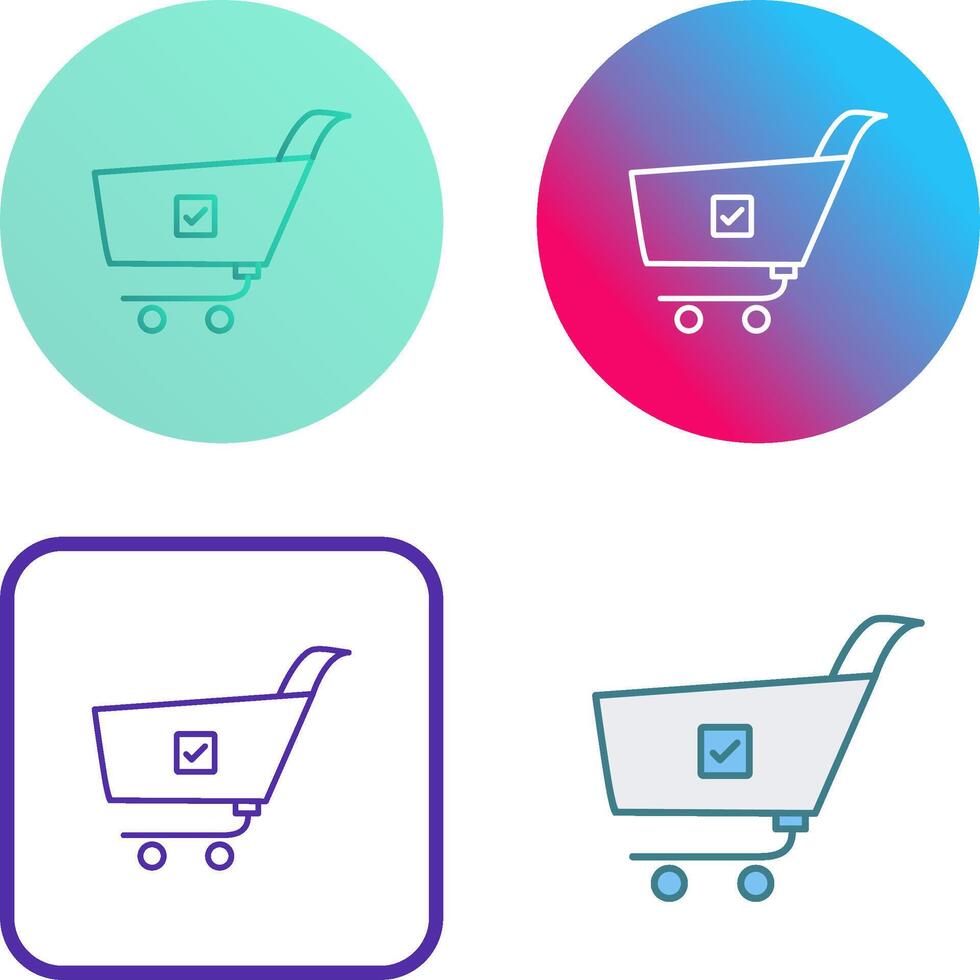Unique Confirm Order Icon Design vector
