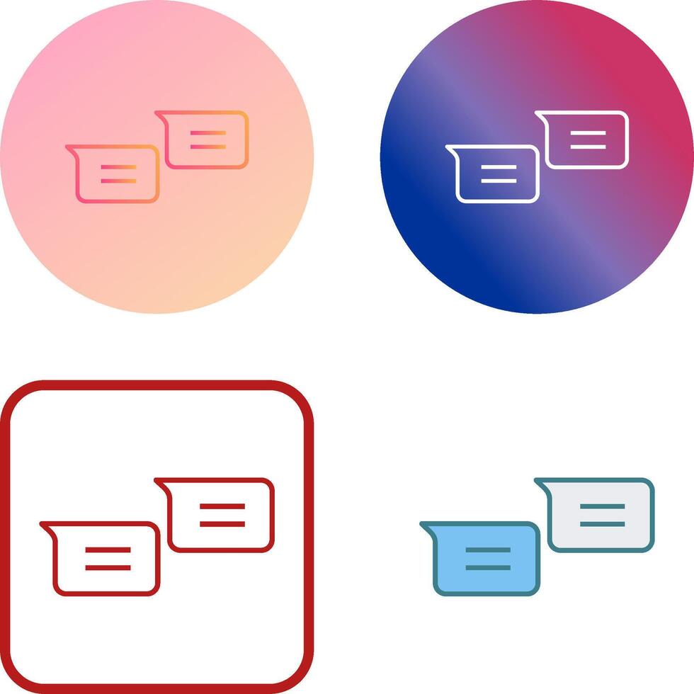 Unique Messages Icon Design vector