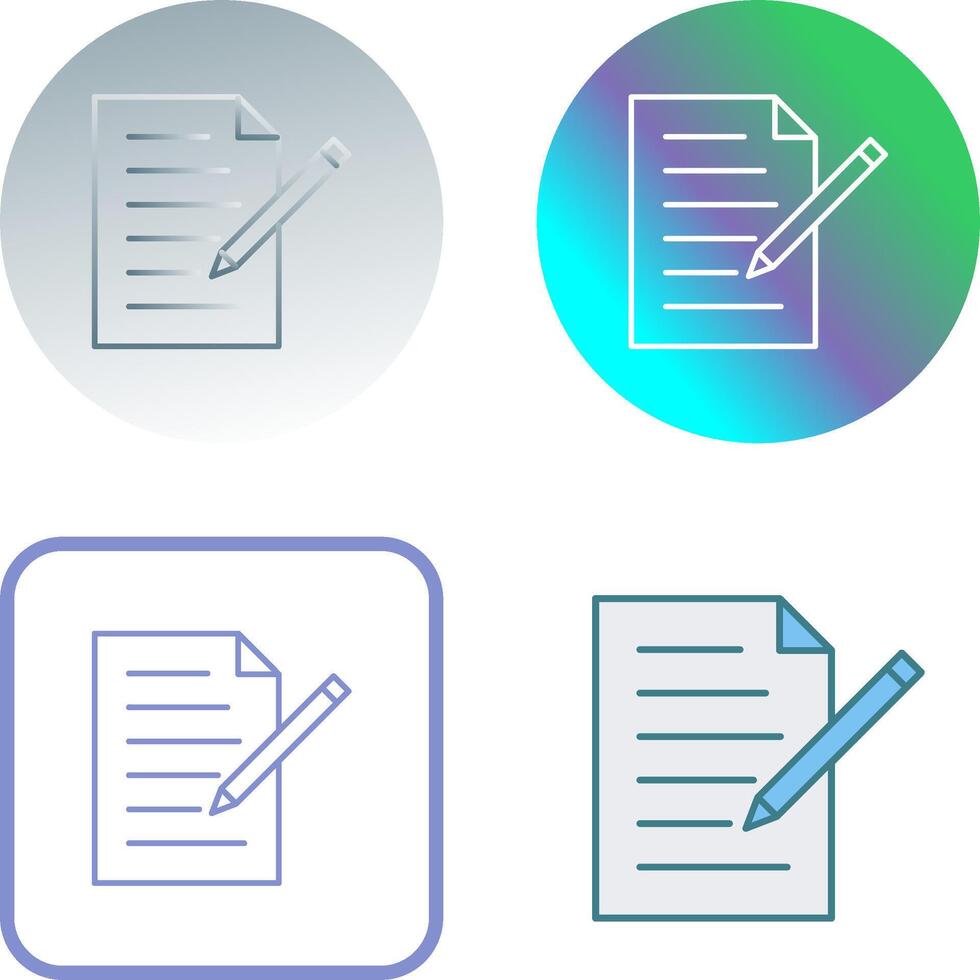 Unique Edit Document Icon Design vector