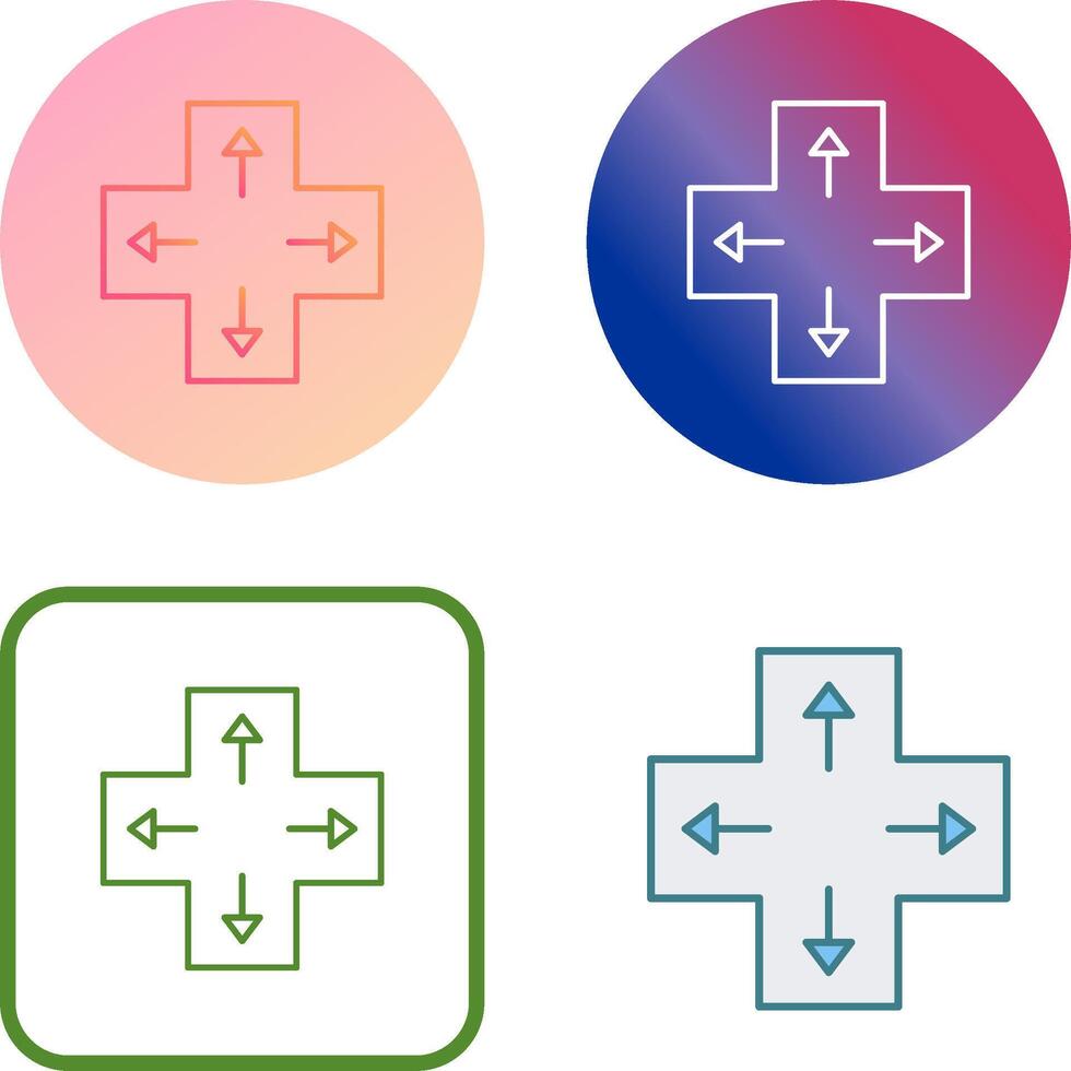 Unique Direction Keys Icon Design vector