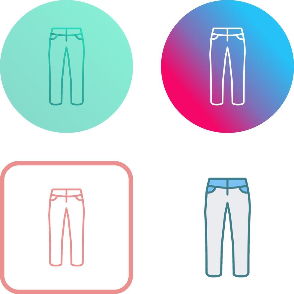 Trousers Icon Design vector