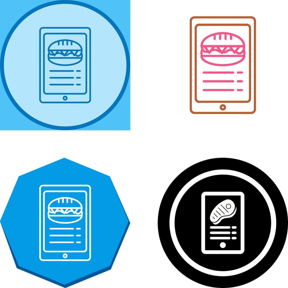 Online order Icon Design vector
