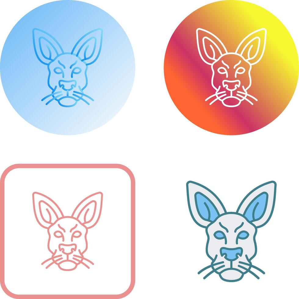 Kangaroo Icon Design vector